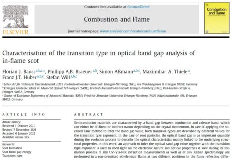 Towards entry "New Publication “Optical bandgap analysis of soot particles”"