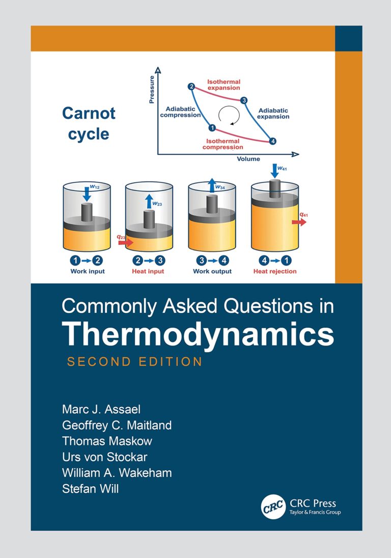 Book “Commonly Asked Questions in Thermodynamics” published in 2nd edition.