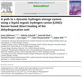Towards entry "New Publication “Dynamic dehydration of LOHCs by direct heating utililizing a burner”"