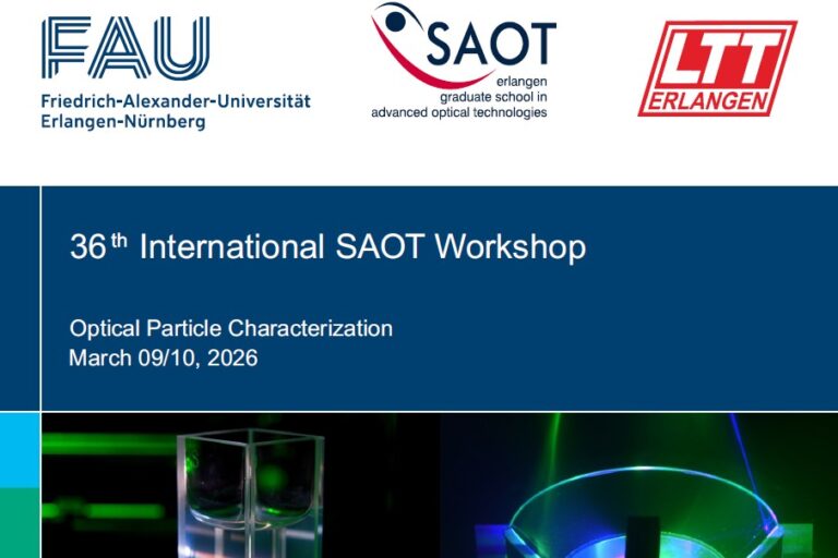 SAOT Workshop “Optical Particle Characterization”