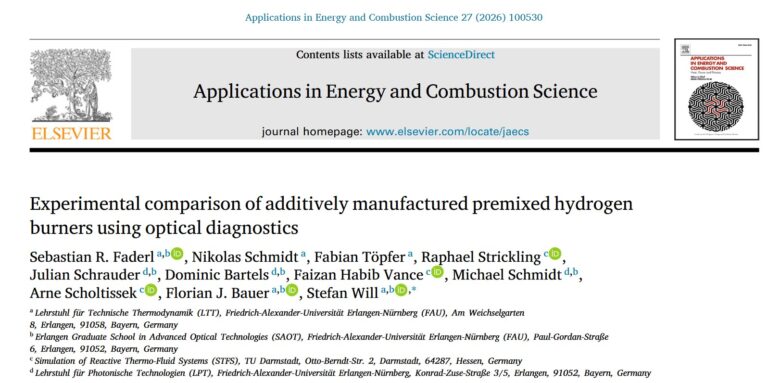 New Publication on Hydrogen Combustion in Additively Manufactured Nozzles